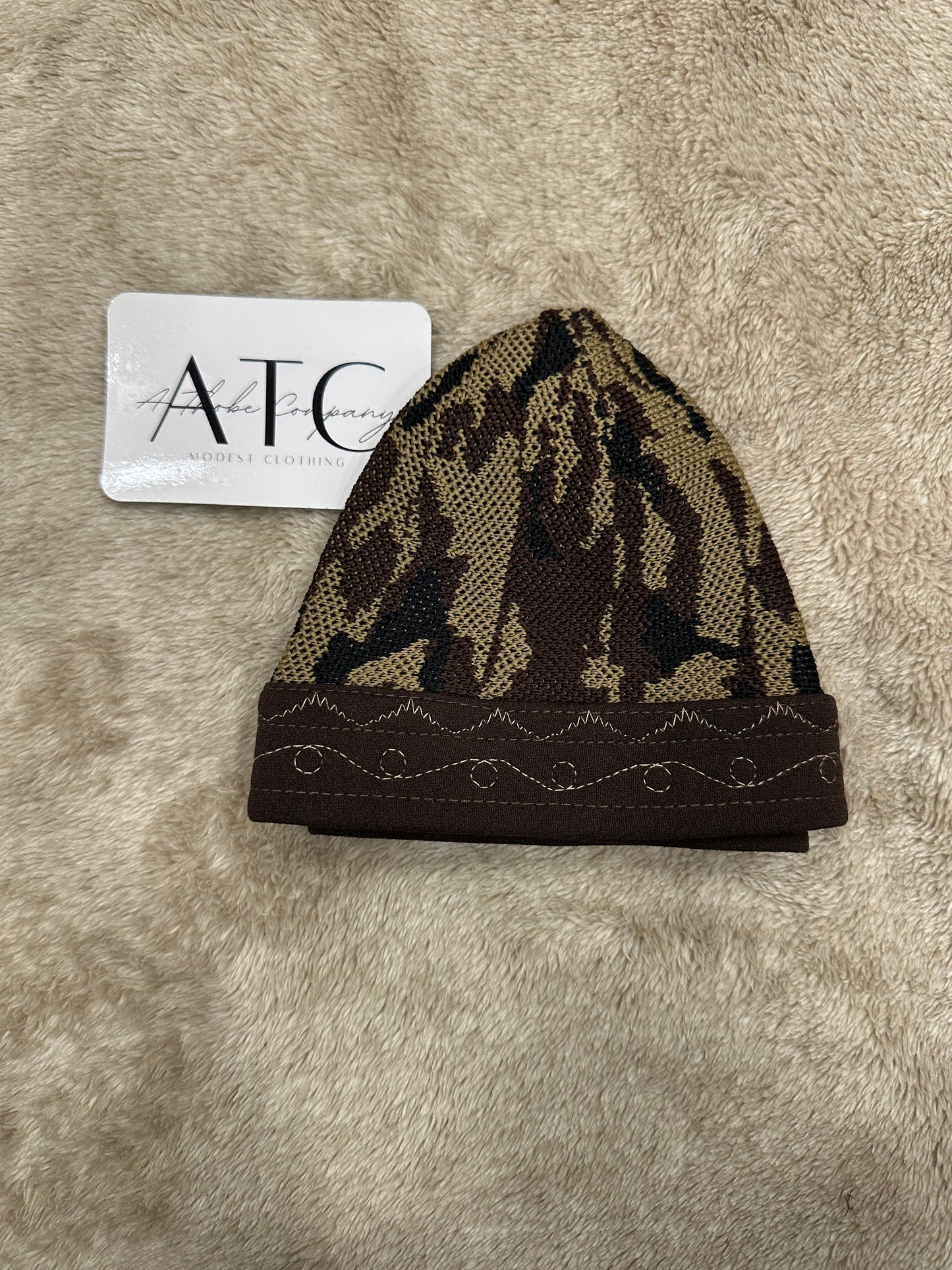 Brown Camo Kufi
