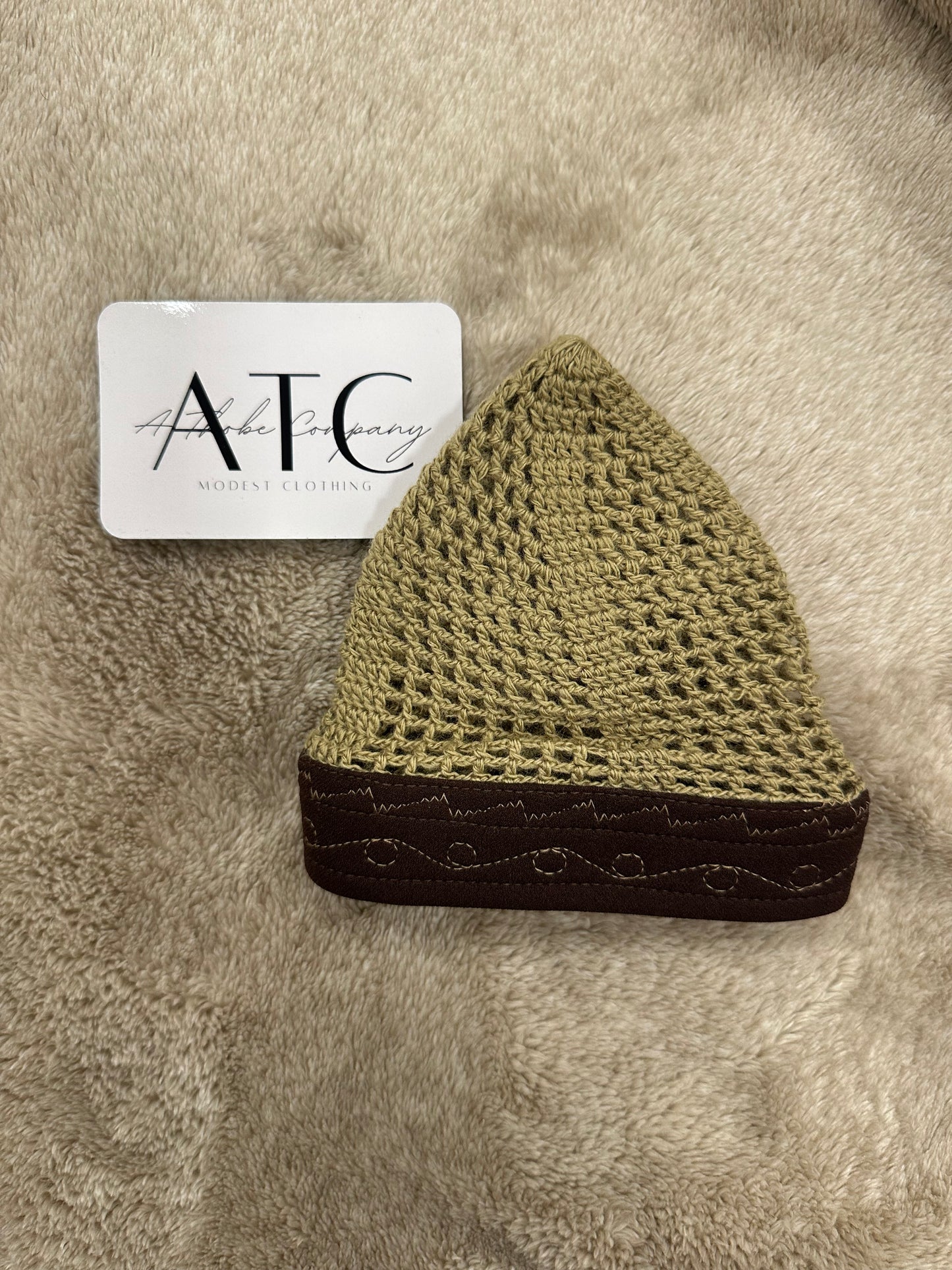 Premium Brown Fusion Kufi