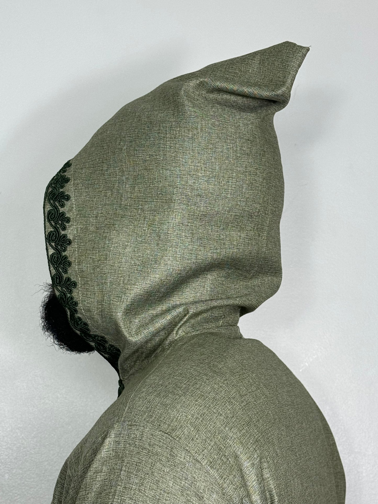 Emerald Green Summer Thobe 2.0 - Hooded