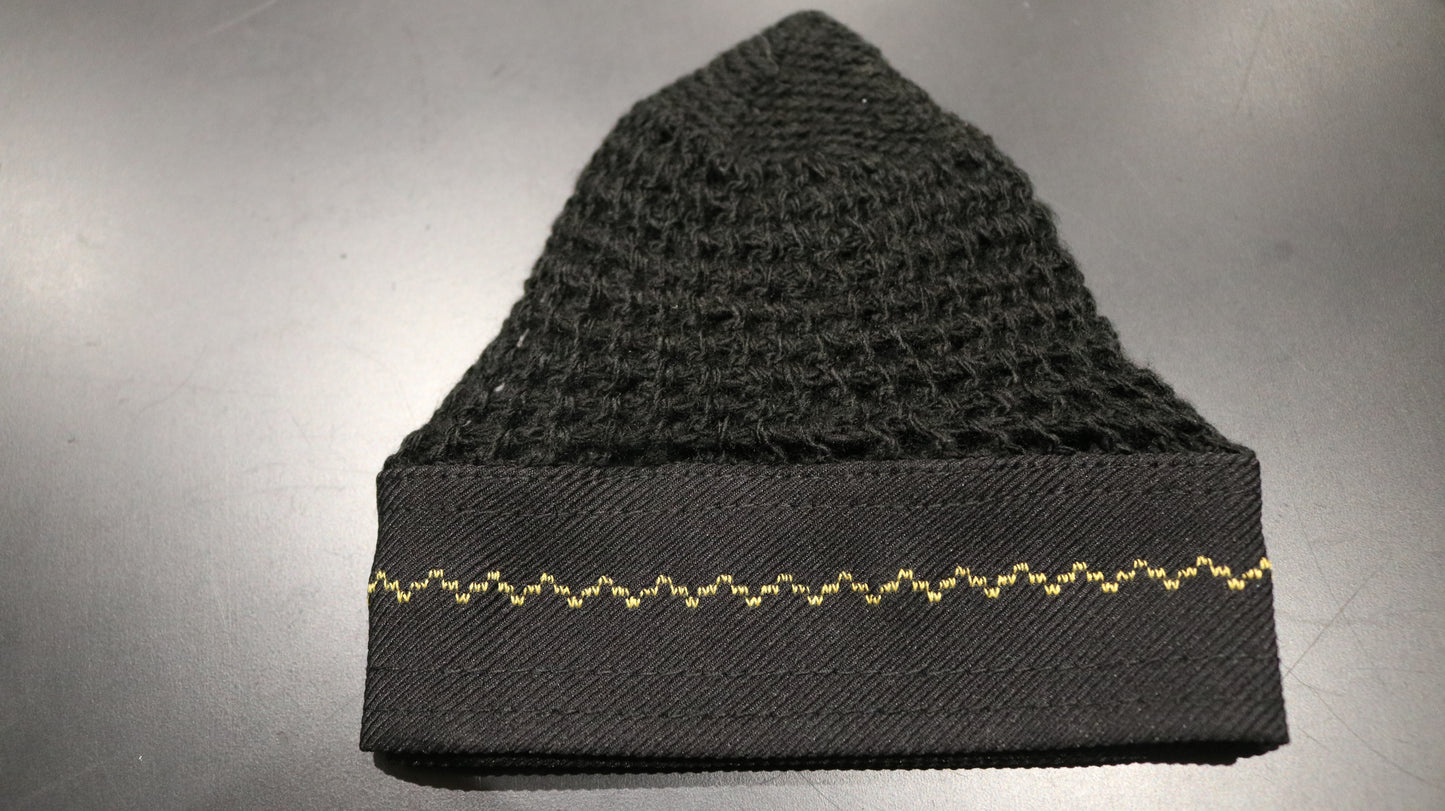 Matt Black X Black ft Yellow Kufi