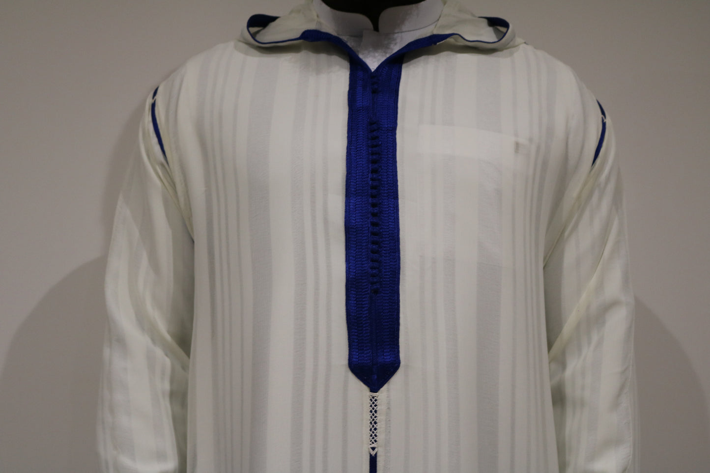 Stripped Cream/Blue