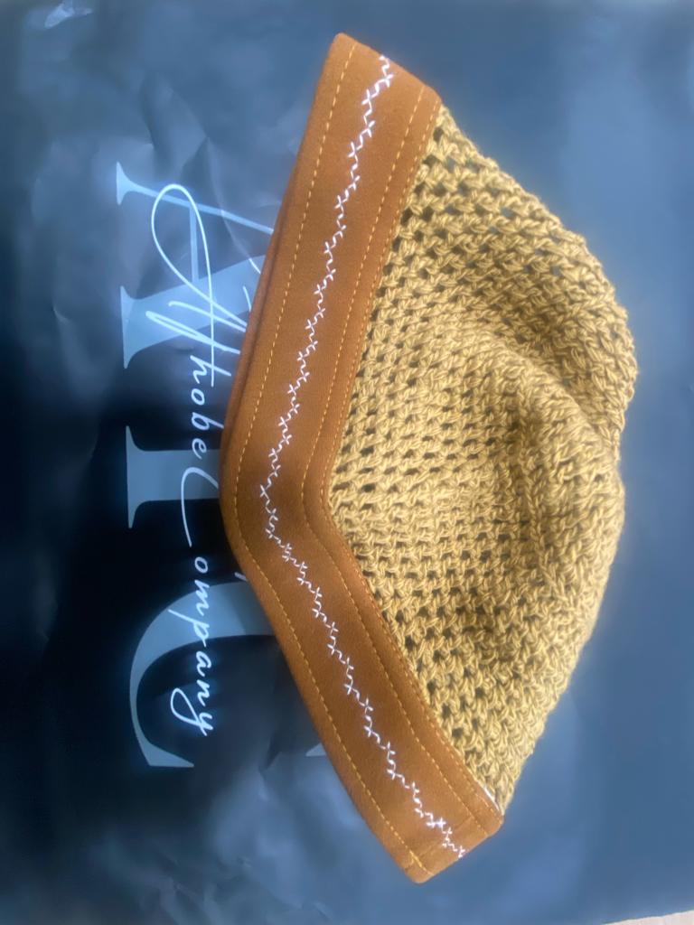 Brown X White Kufi.