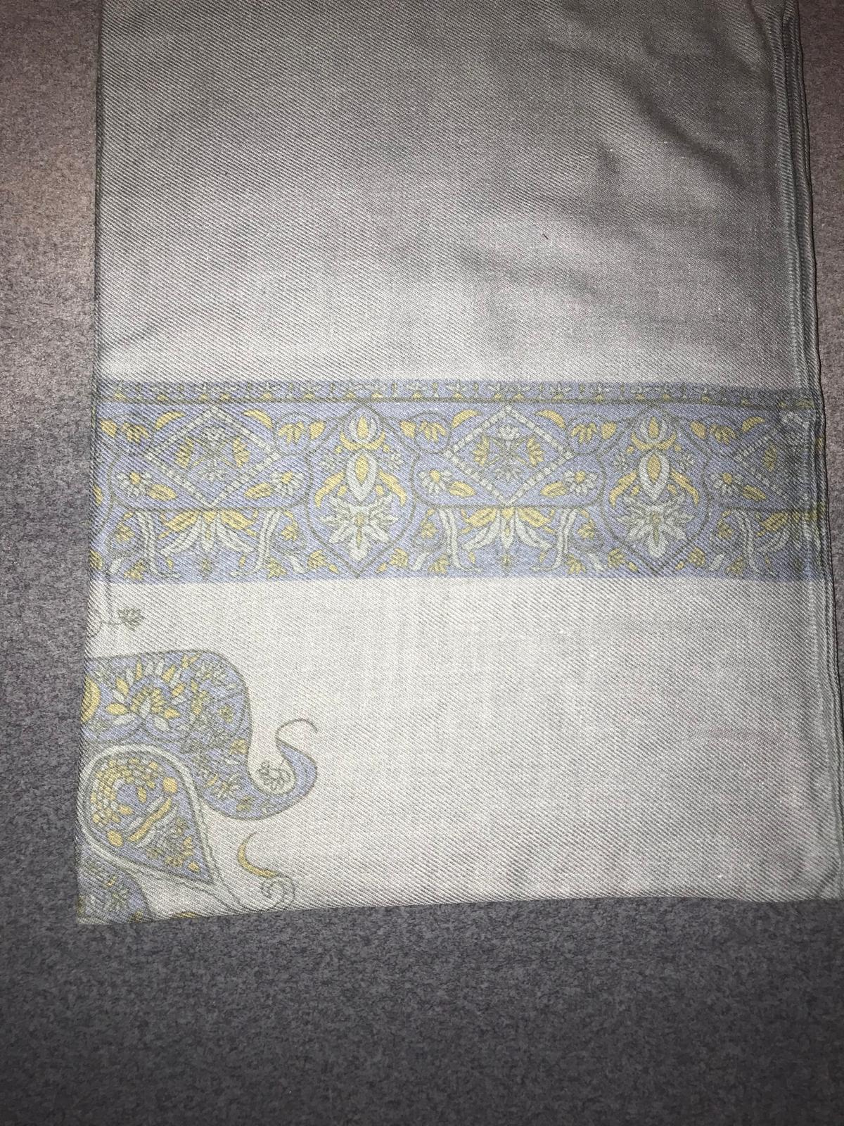 Grey x Blue Printed Yemeni Imama