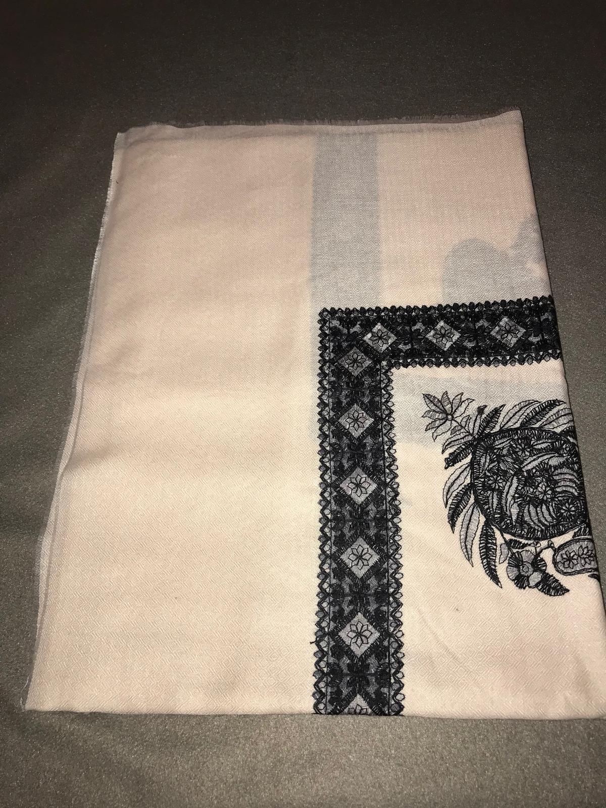 Blush X Black Stitched Yemeni Shemagh