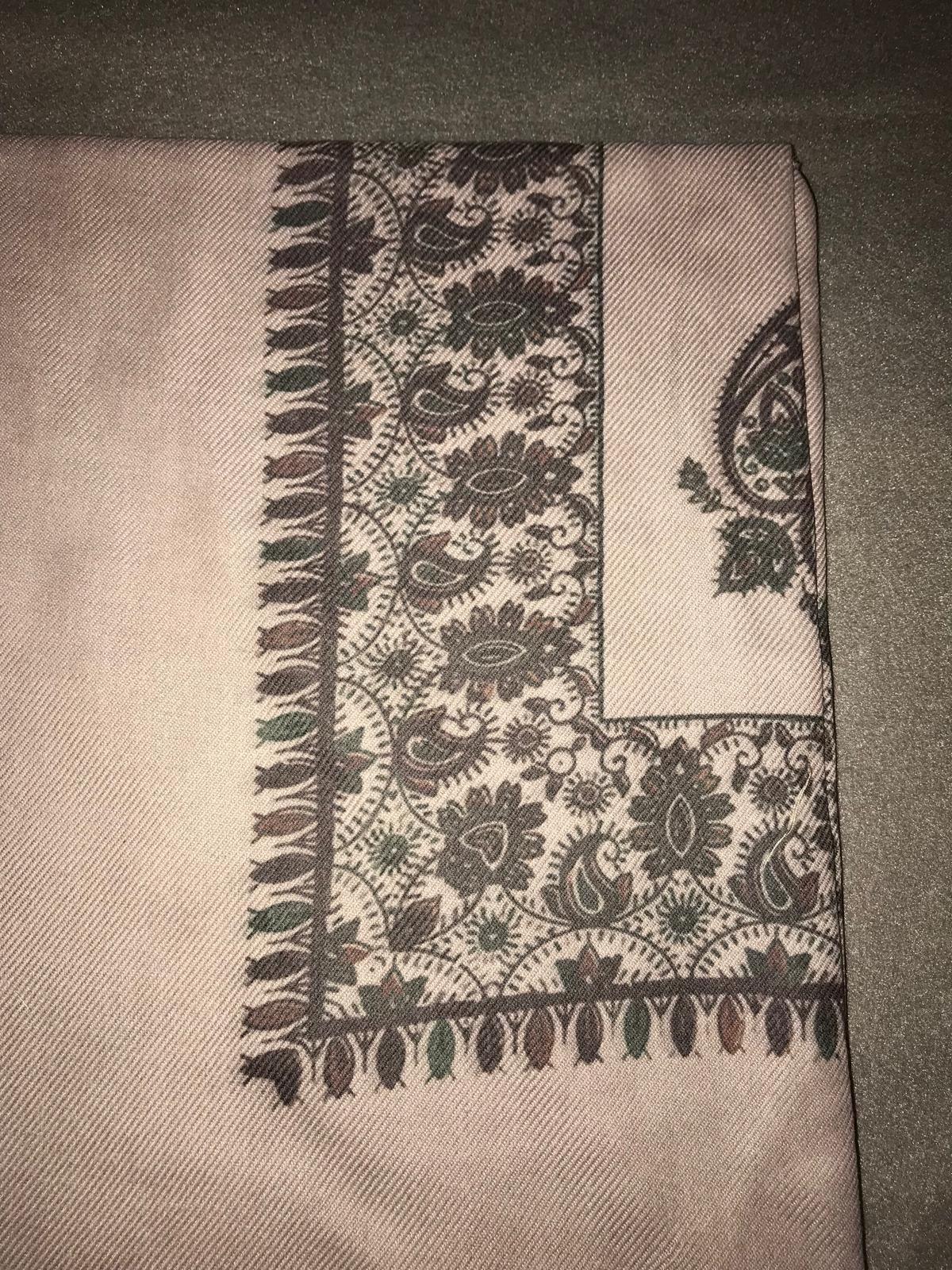 Beige X Red ft Green Printed Yemeni Shemagh