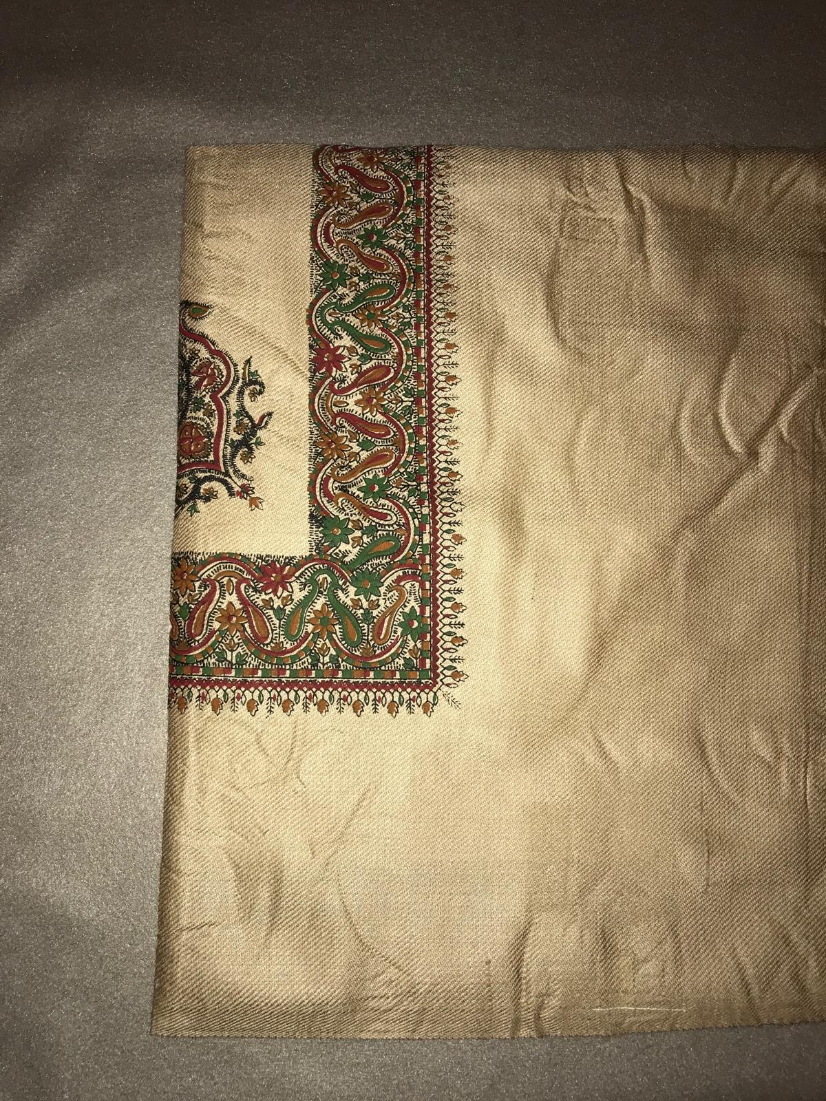 Light Brown X Red ft Green Printed Yemeni Shemagh