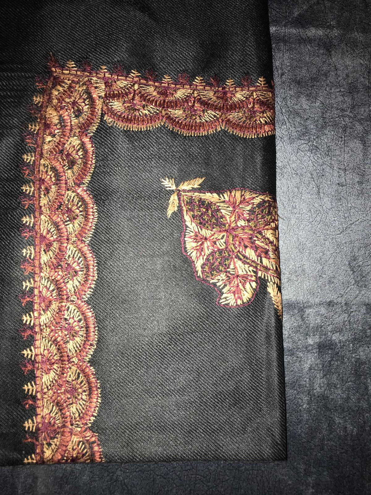 Black X Gold ft Red Stitched Yemani Shemagh