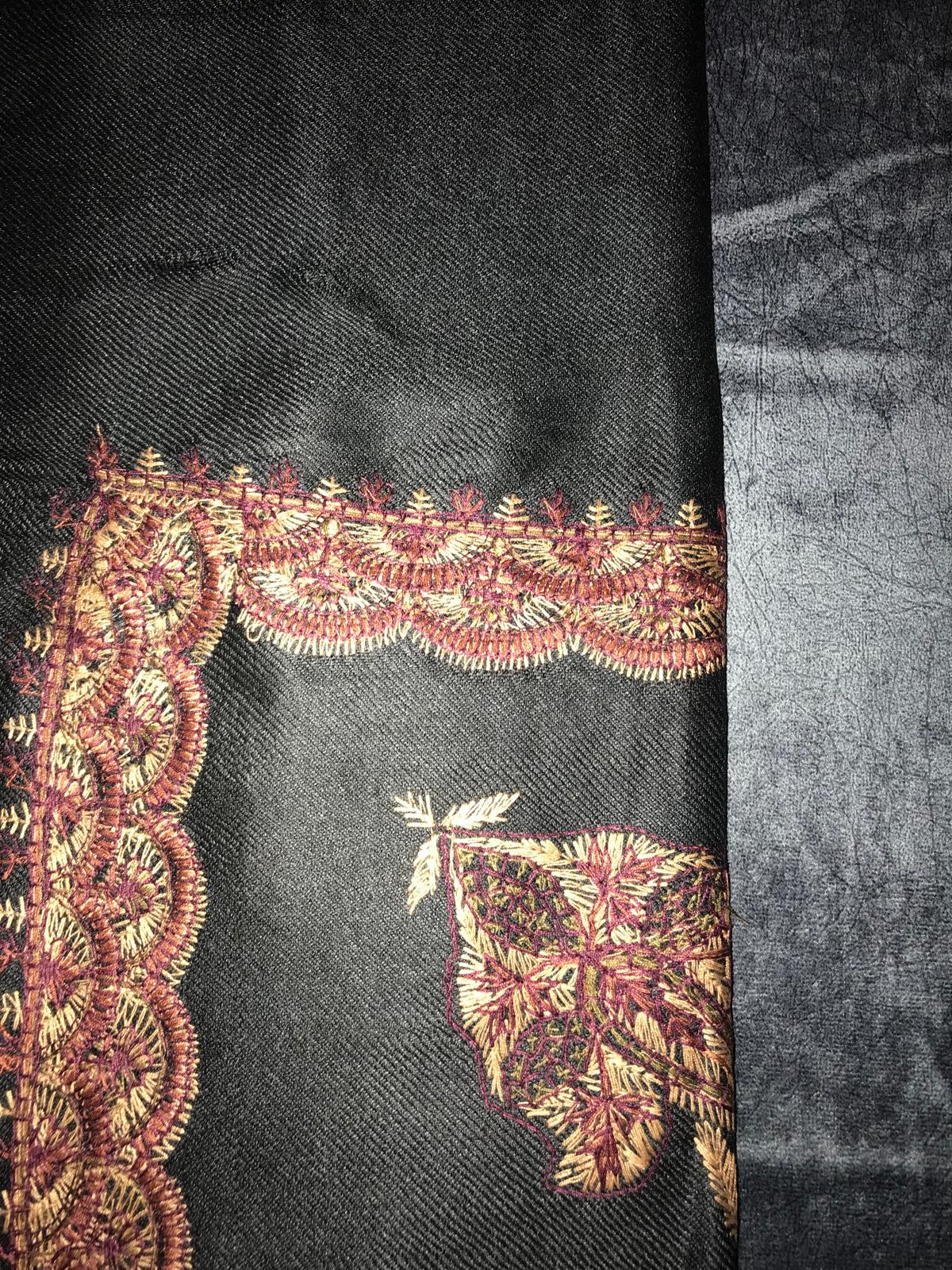Black X Gold ft Red Stitched Yemani Shemagh