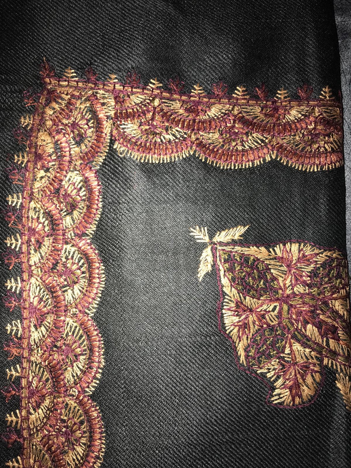 Black X Gold ft Red Stitched Yemani Shemagh