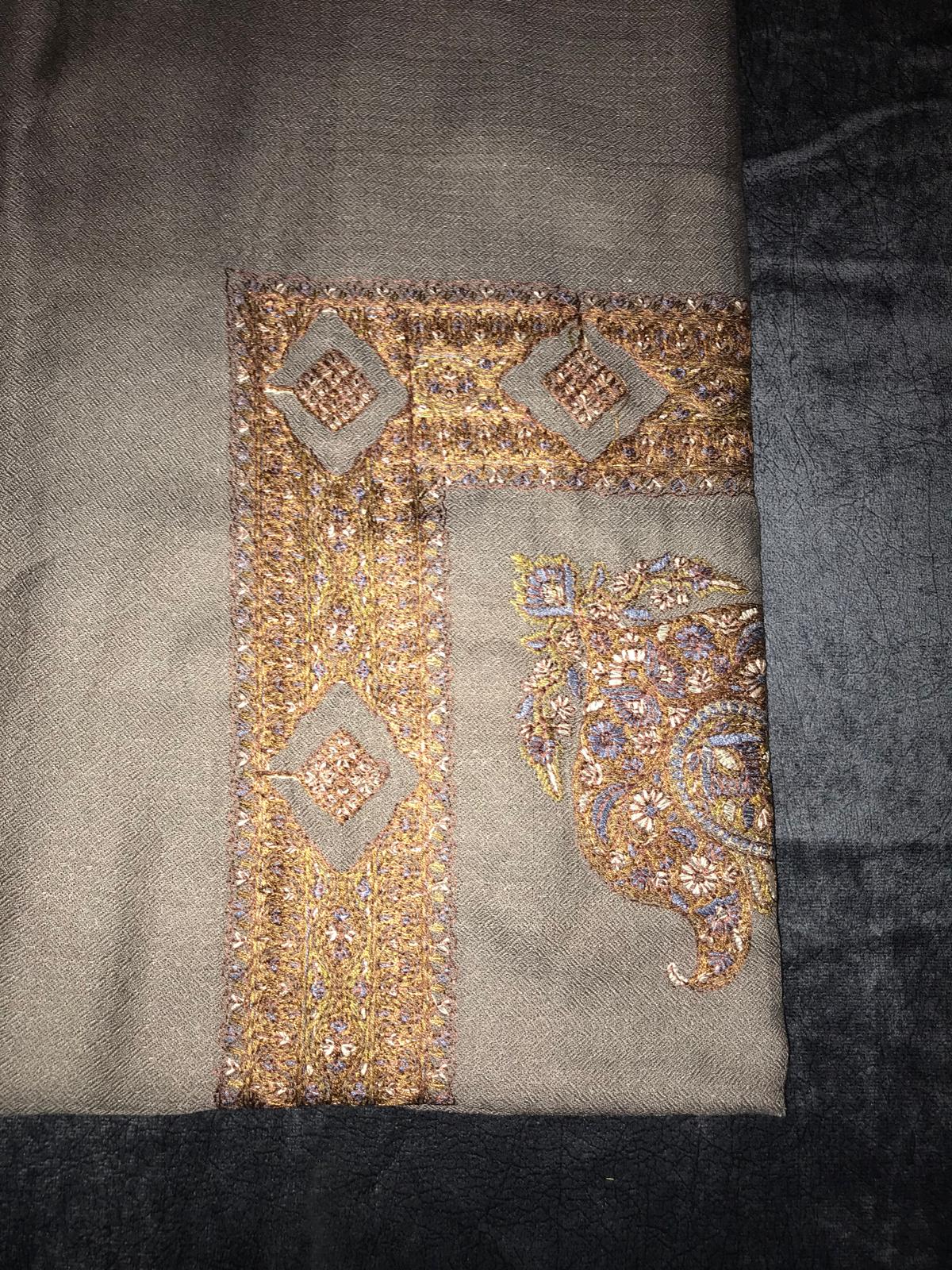 Brown x Russet ft Red Stitched Yemani Shemagh