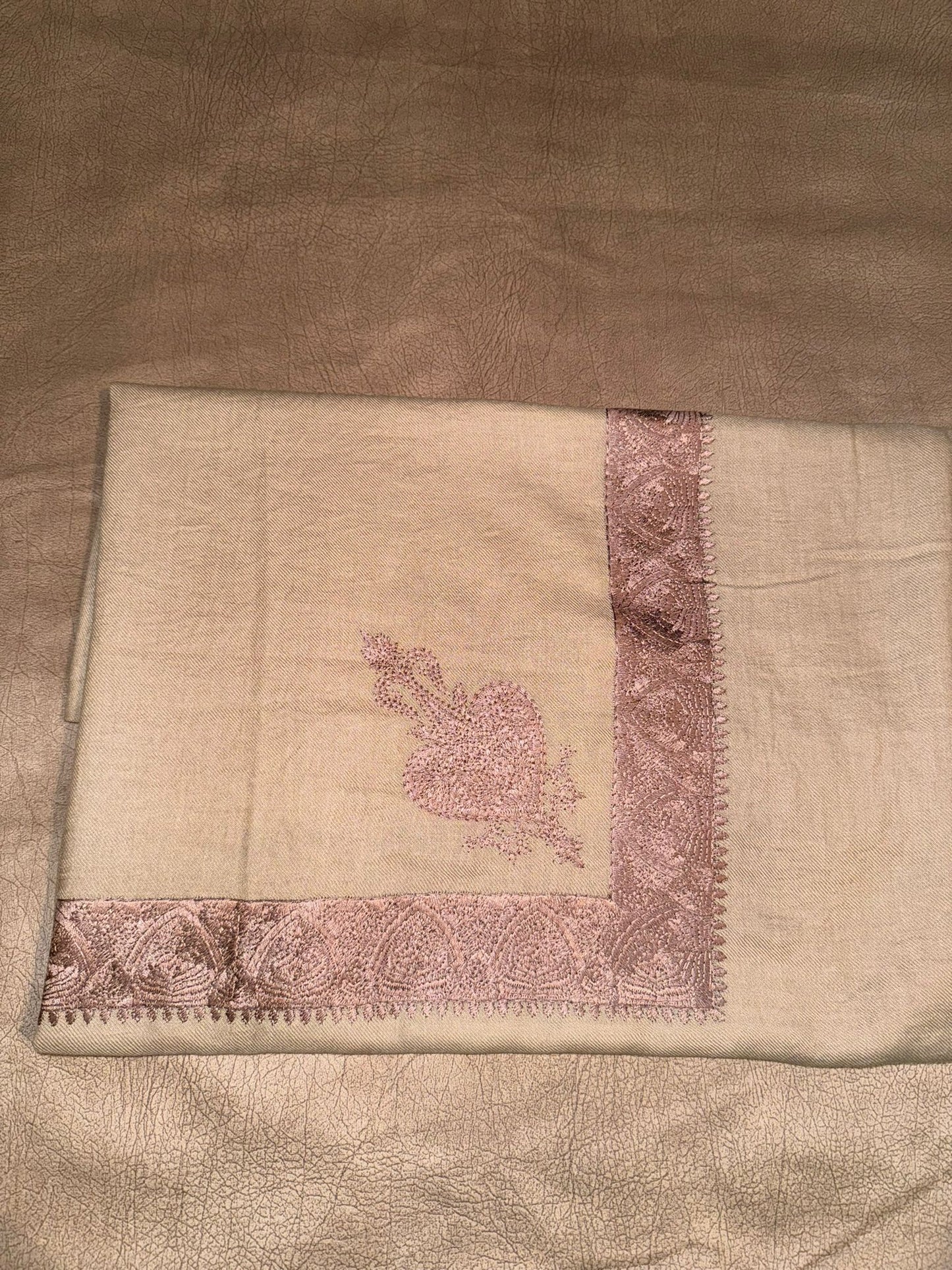 Light Brown X Dark Brown Stitched Yemeni Shemagh
