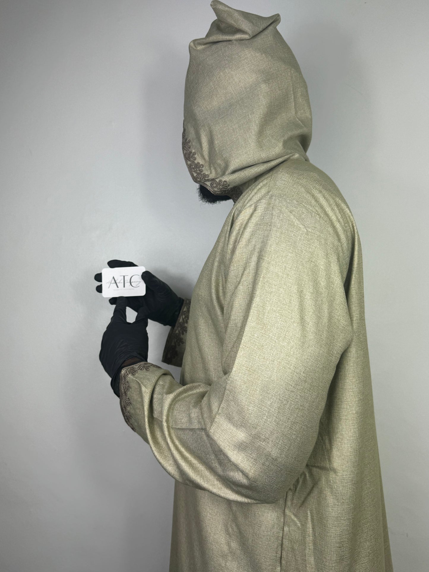 Light Caramel Summer Thobe - Hooded