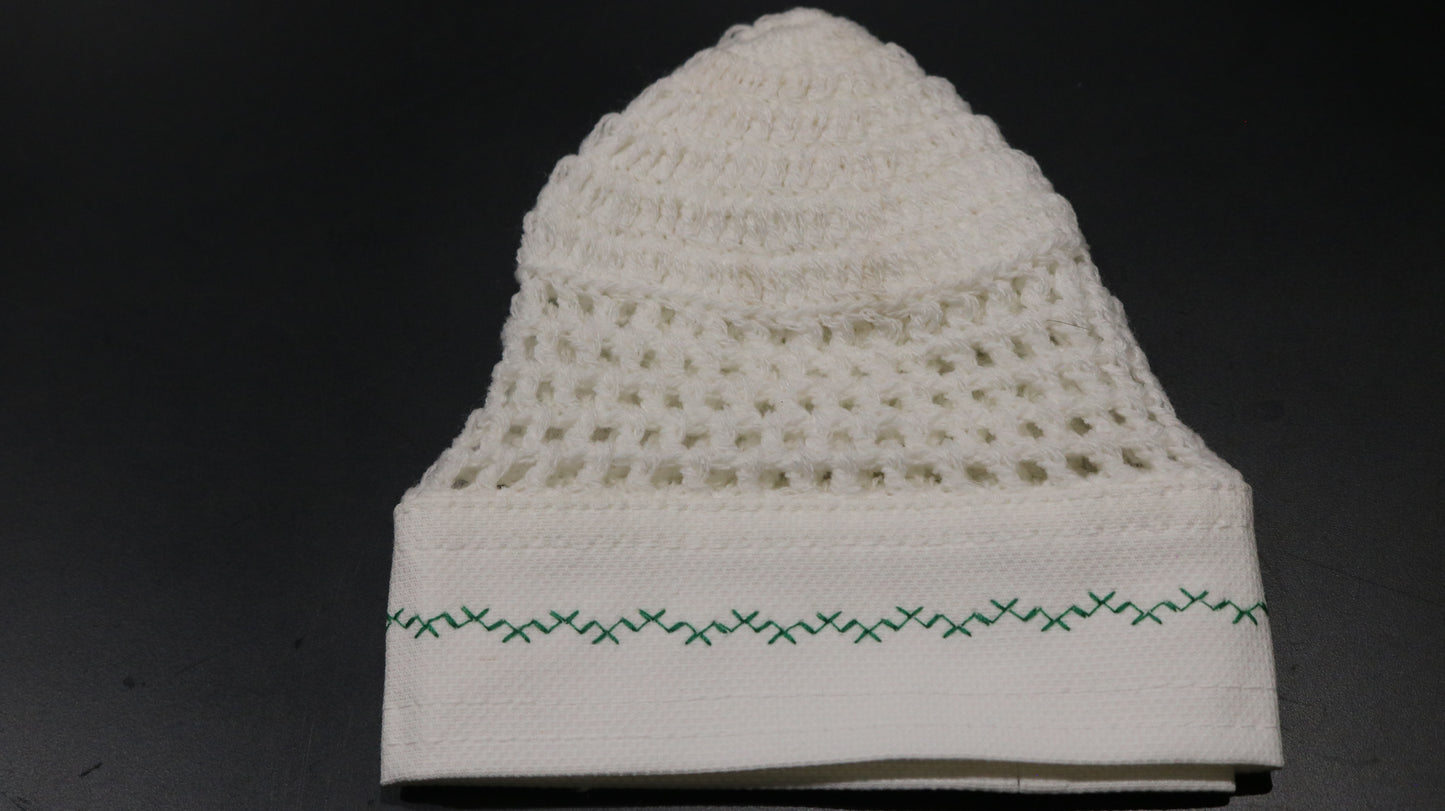 White X Green Kufi