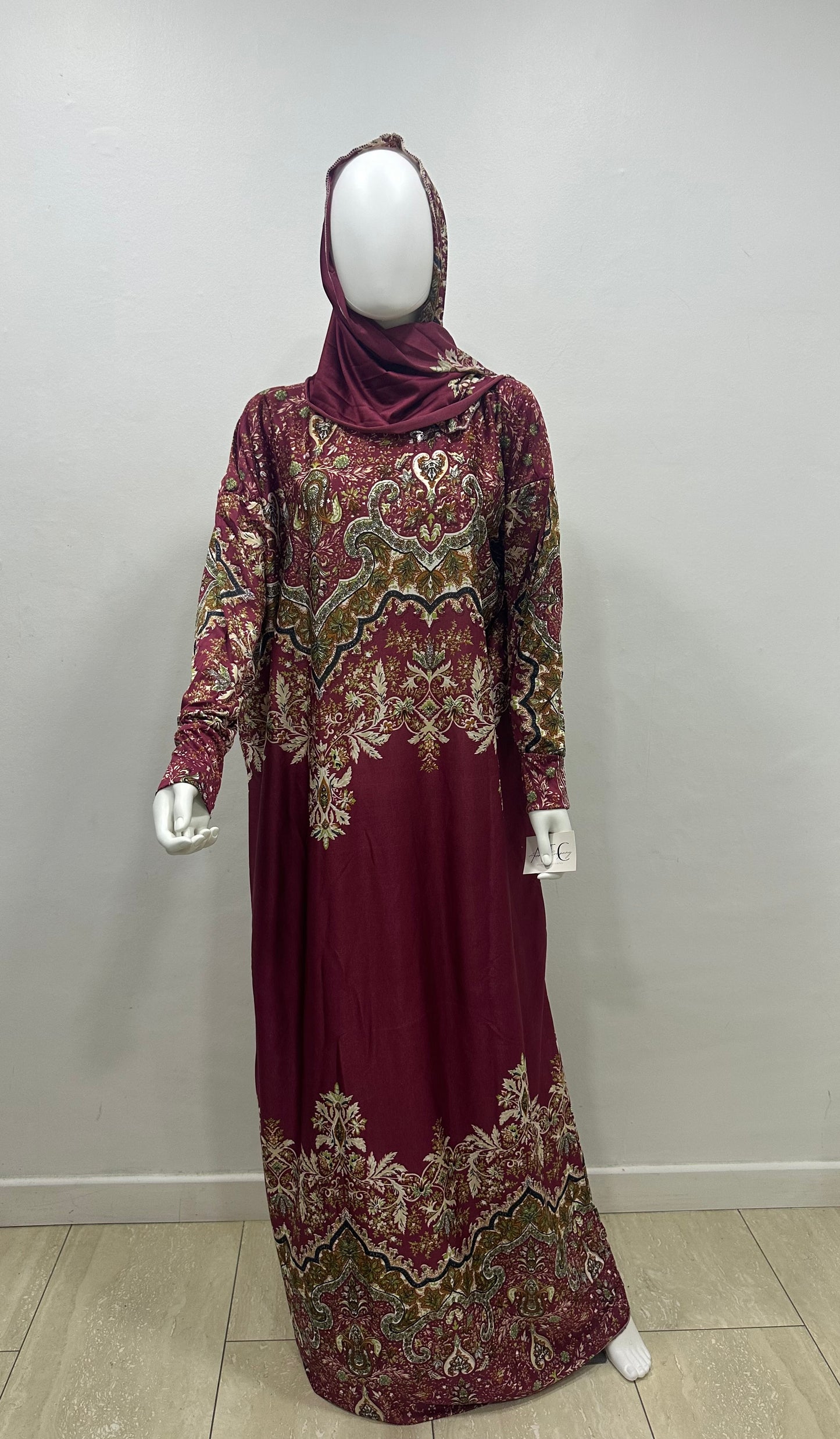 Elegant Rayon Linen Abaya Set