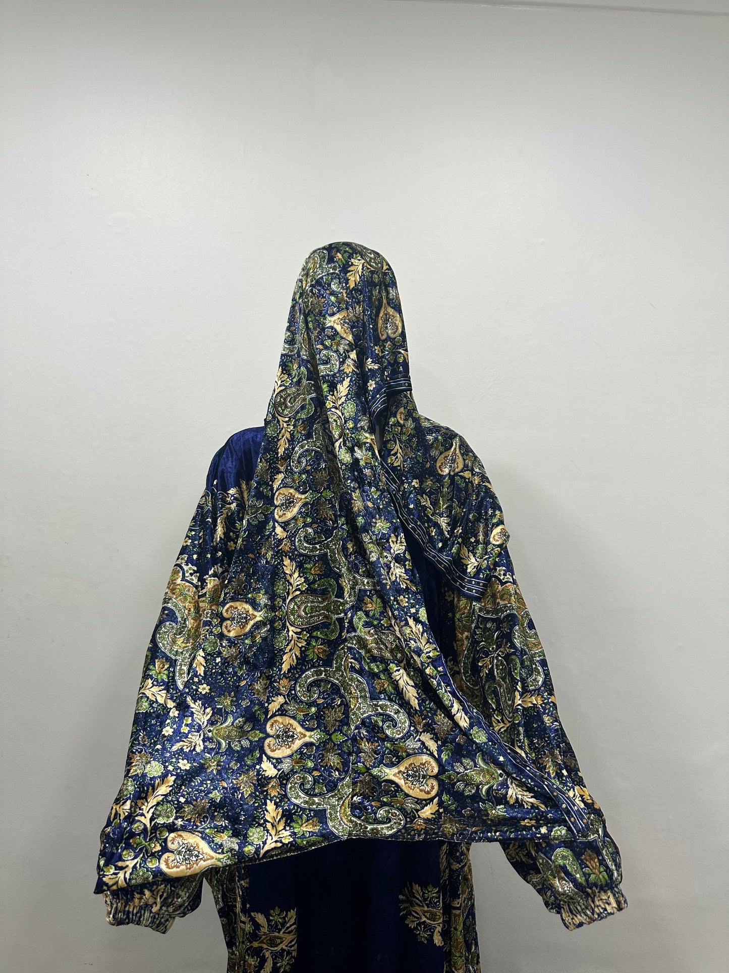 Blue felt prayer dress