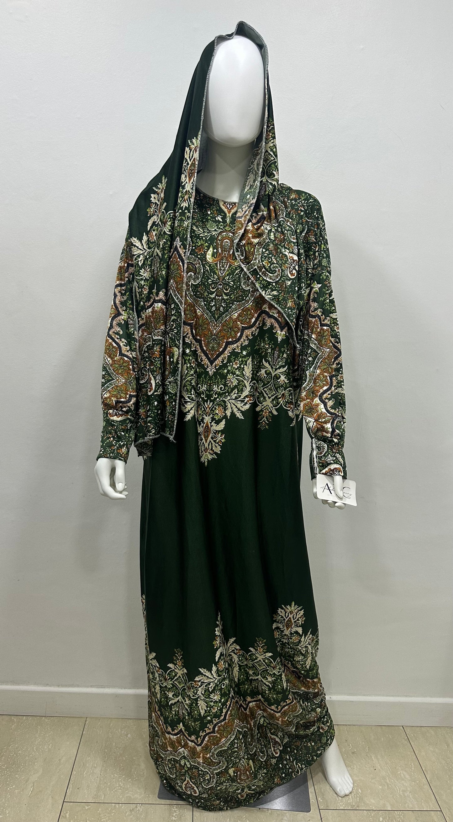 Elegant Rayon Linen Abaya Set