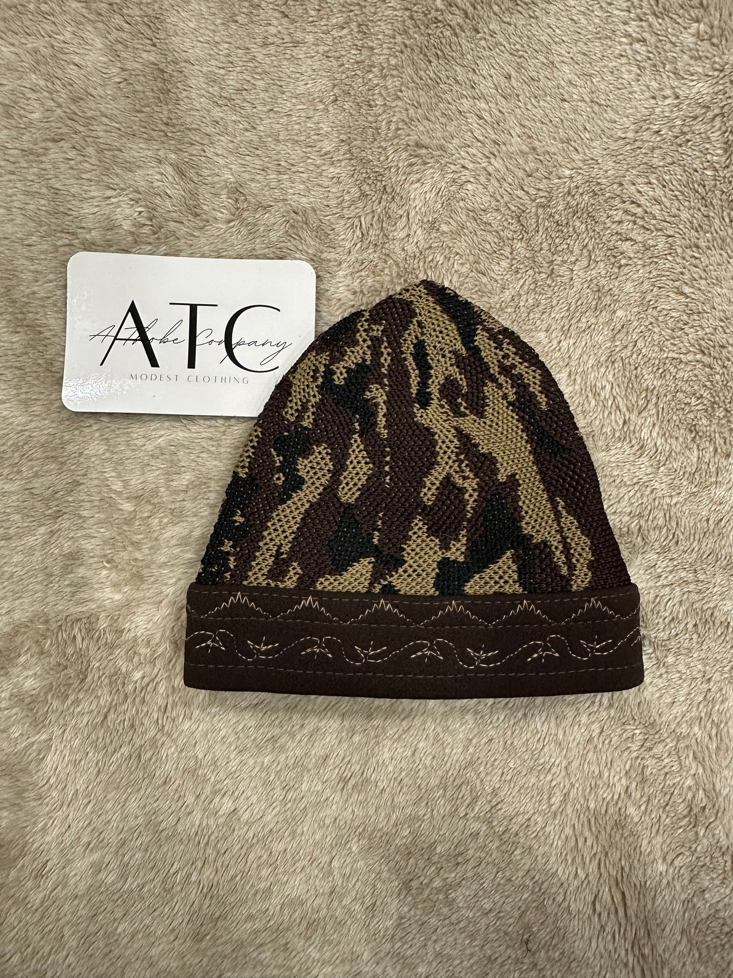 Brown Camo Kufi