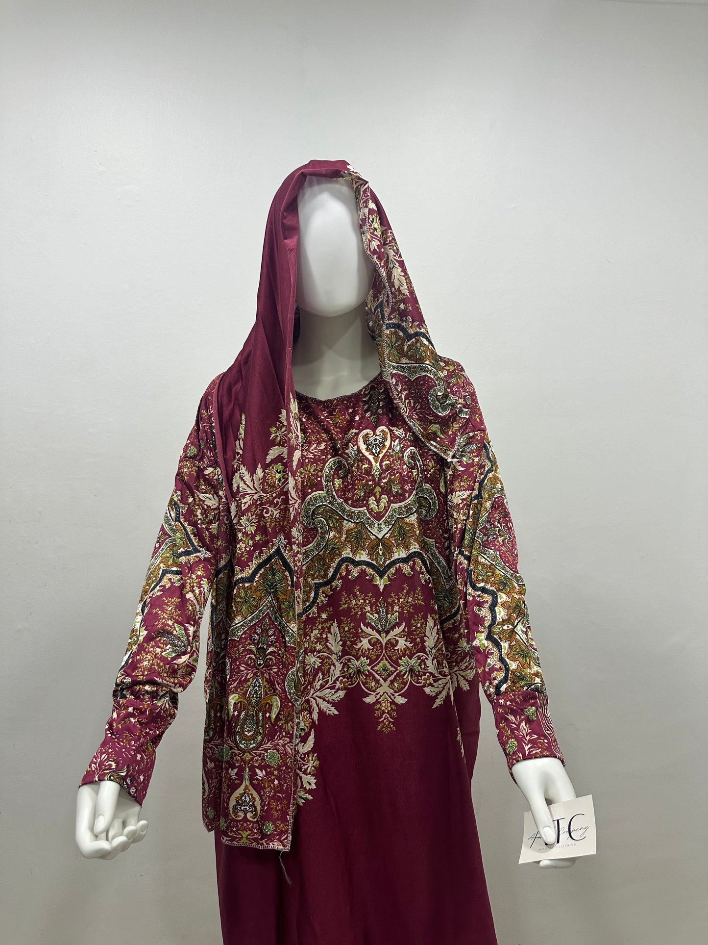 Elegant Rayon Linen Abaya Set