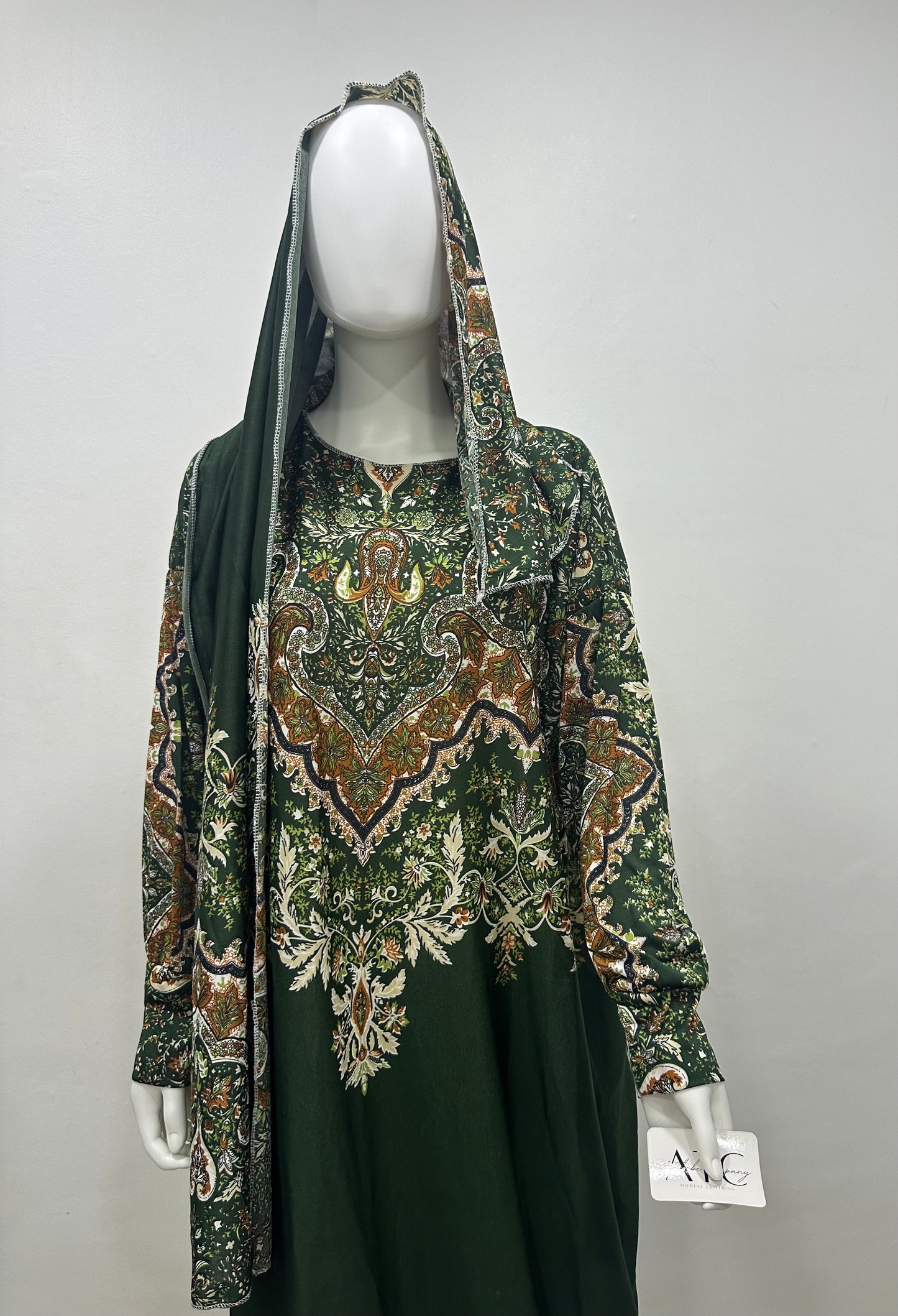 Elegant Rayon Linen Abaya Set