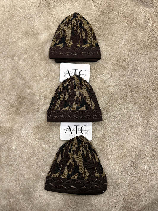 Brown Camo Kufi