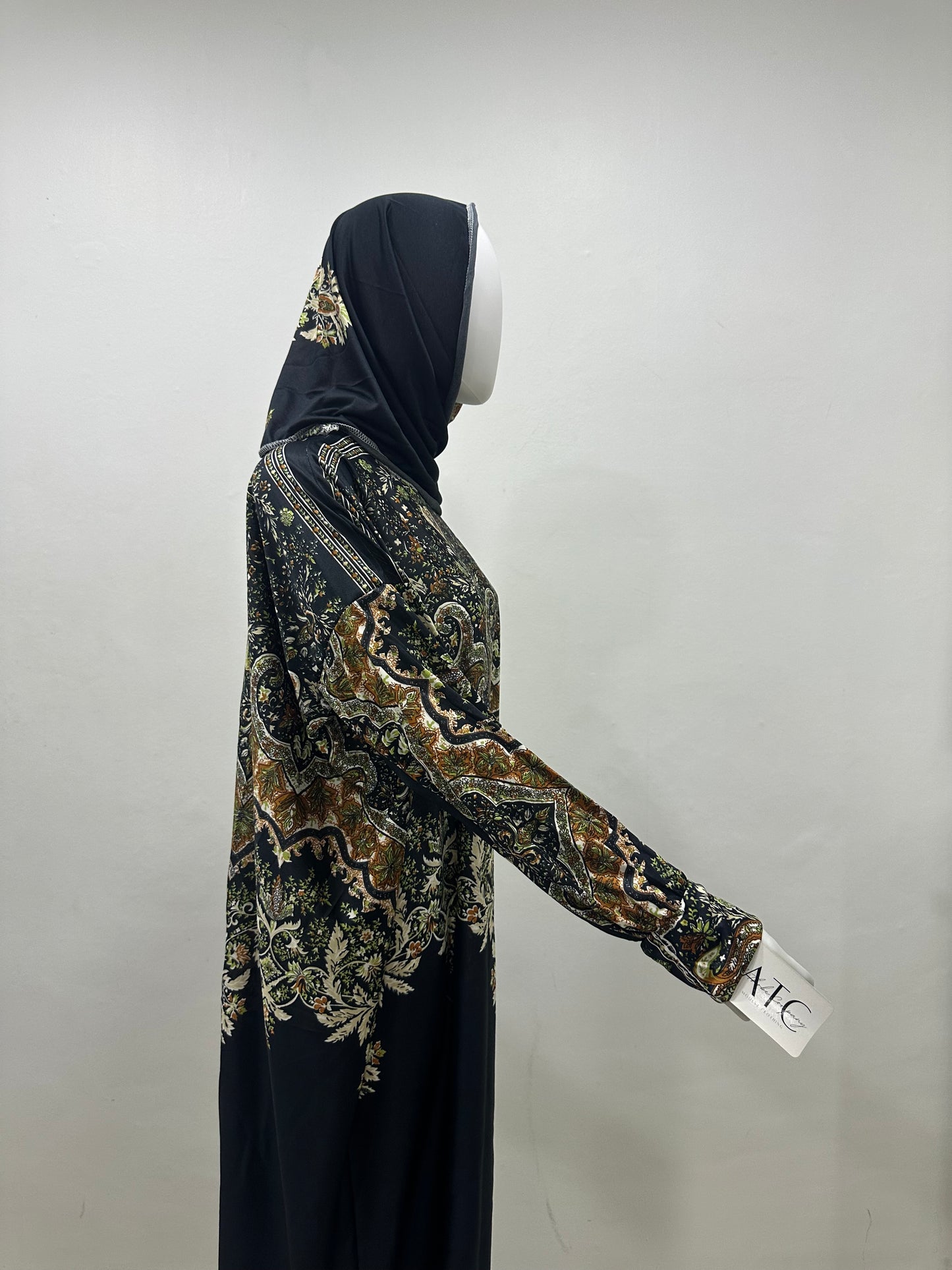 Elegant Rayon Linen Abaya Set