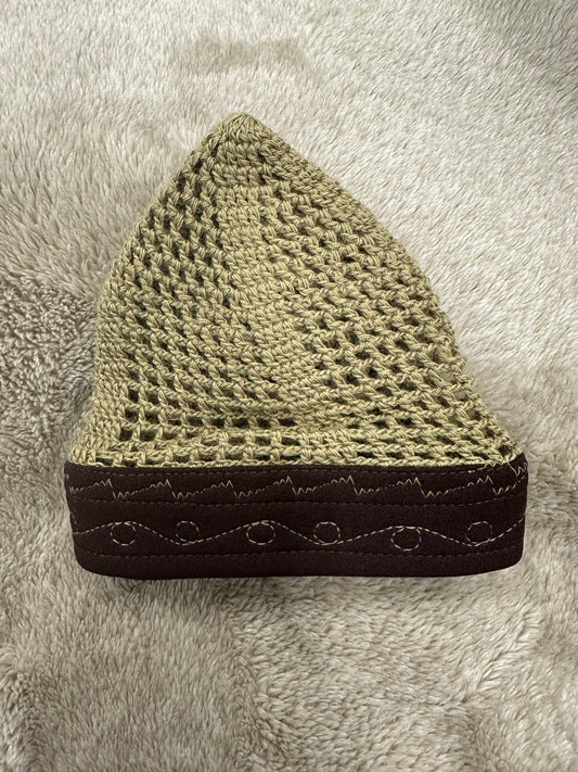 Premium Brown Fusion Kufi