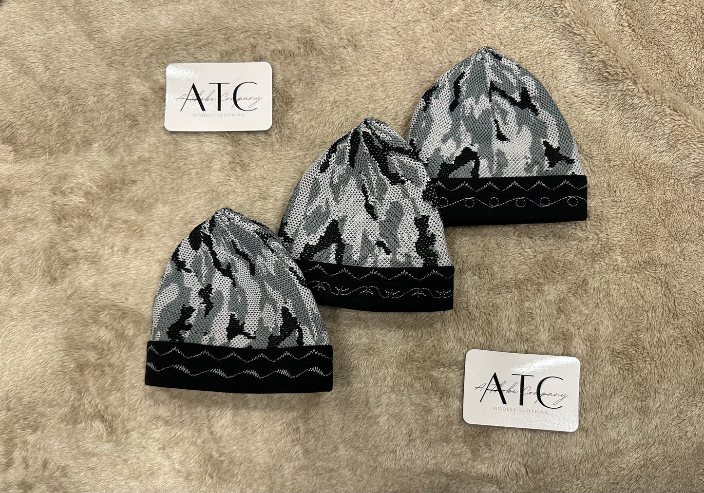 Grey Camo Kufi