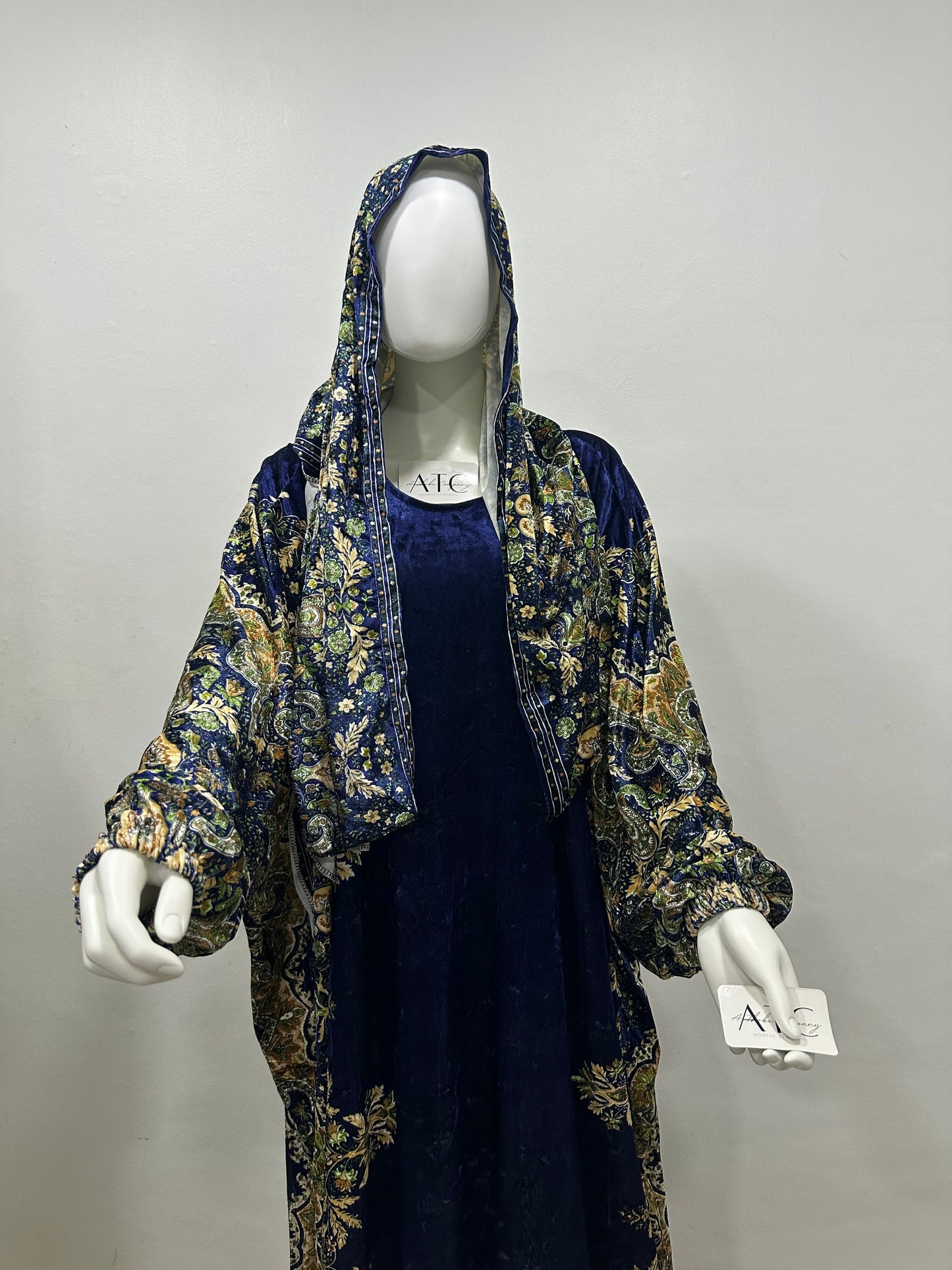 Blue felt prayer dress
