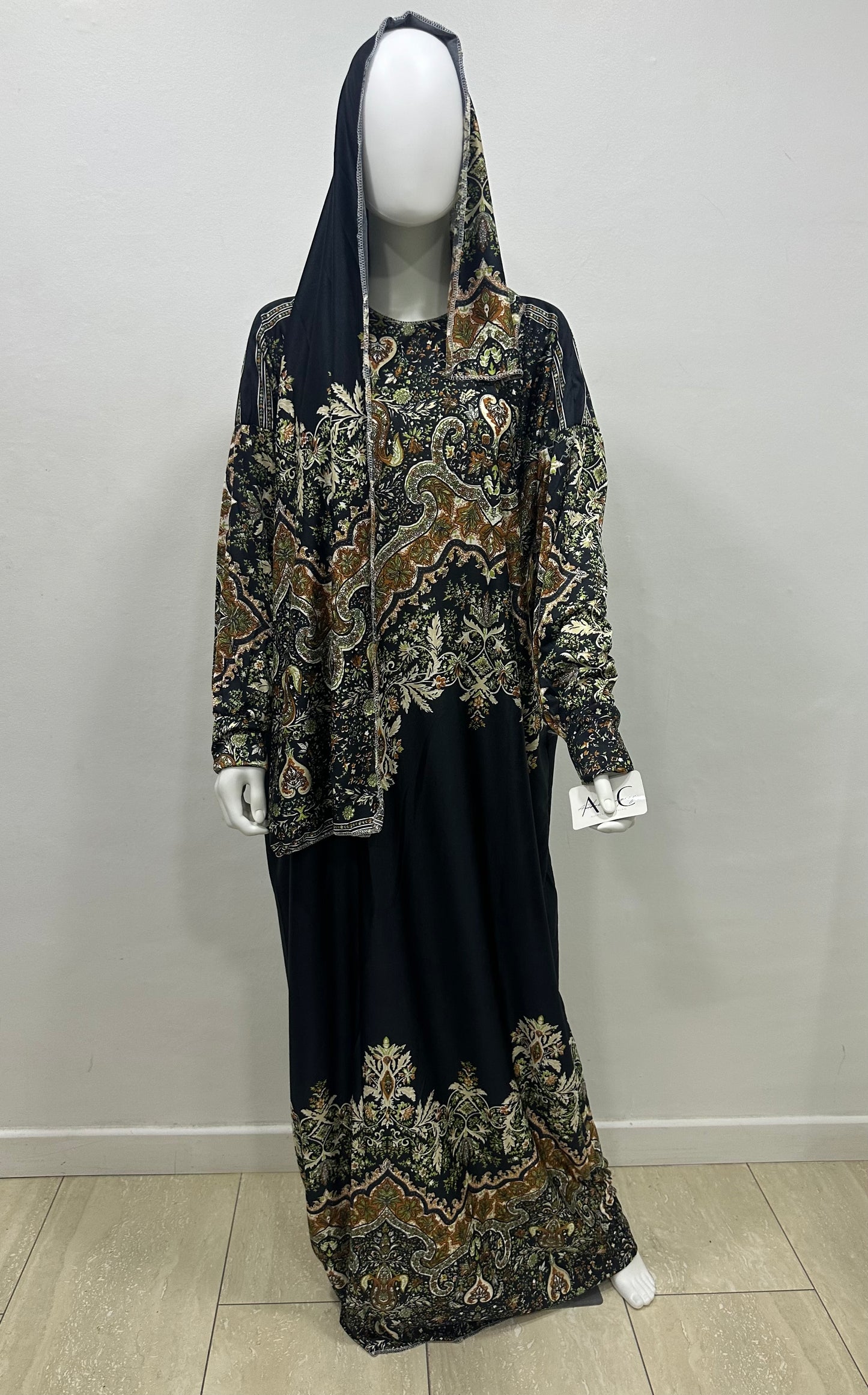 Elegant Rayon Linen Abaya Set