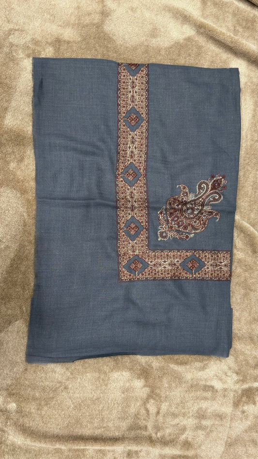 Blue X Red Stitched Yemeni Shemagh