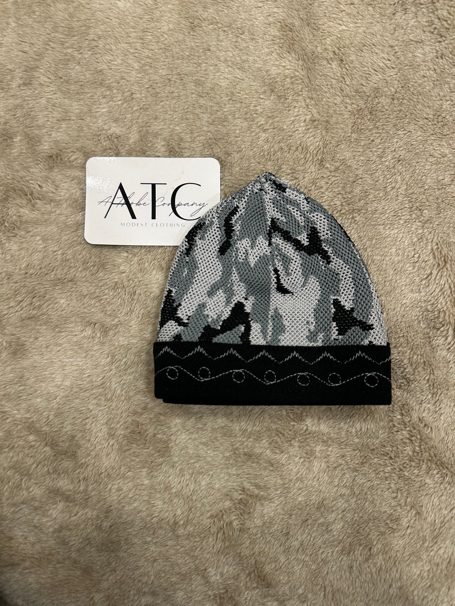 Grey Camo Kufi