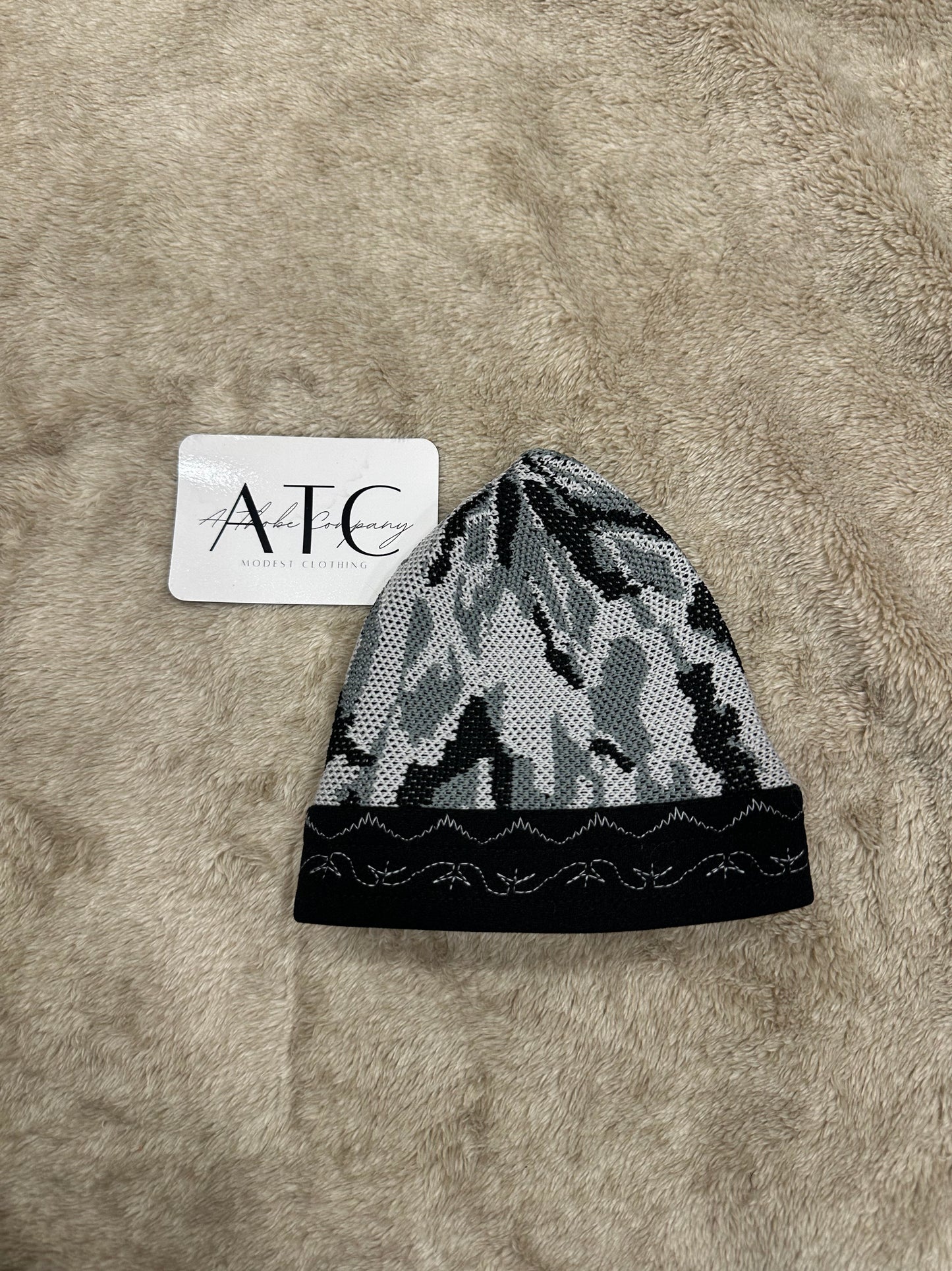 Grey Camo Kufi
