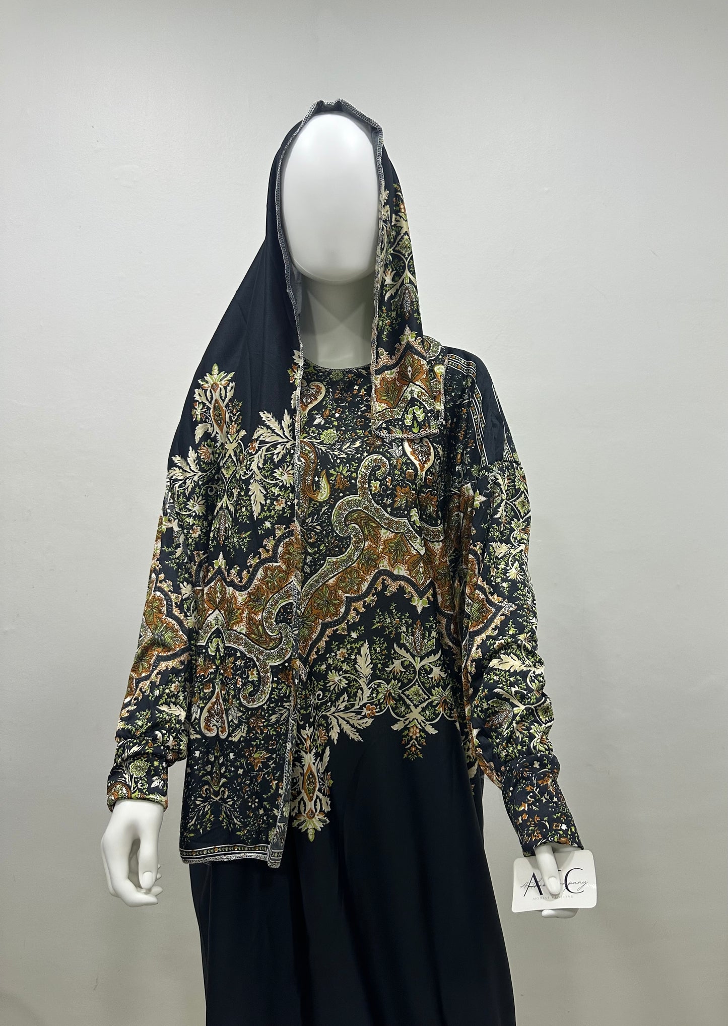 Elegant Rayon Linen Abaya Set